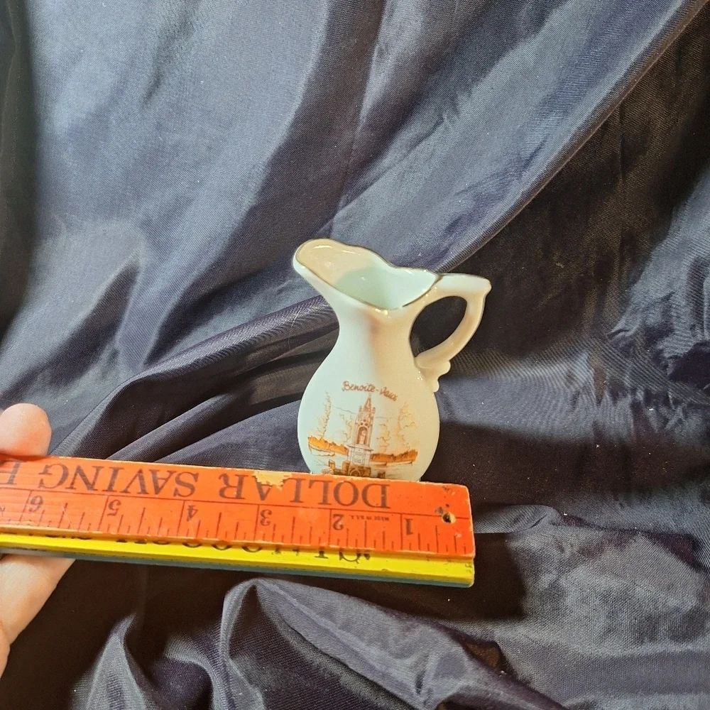 Vintage porcelain French porcelain pitcher